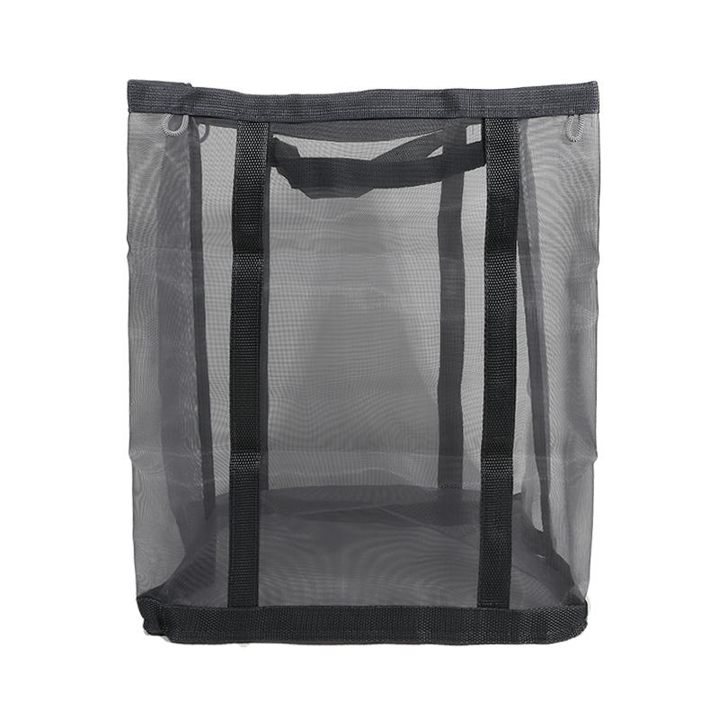 1PC Foldable Mesh Laundry Hamper with Handles Wall-Mounted Dirty Clothes Basket for Home Laundry Baskets