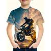 Summer Kids 3D Printed Crew Neck T-Shirt