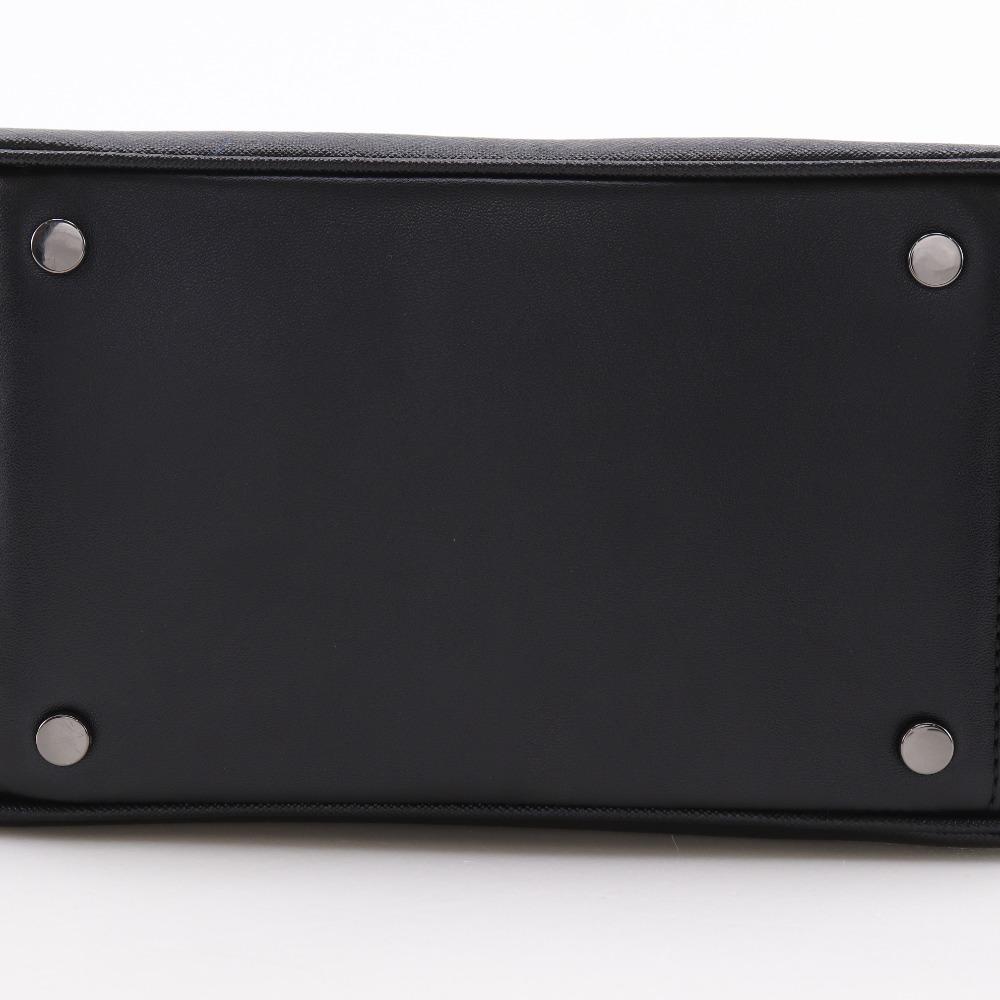 HAMANO Pot-au-feu Mini Tote Bag Handbag Black Cowhide Women Used