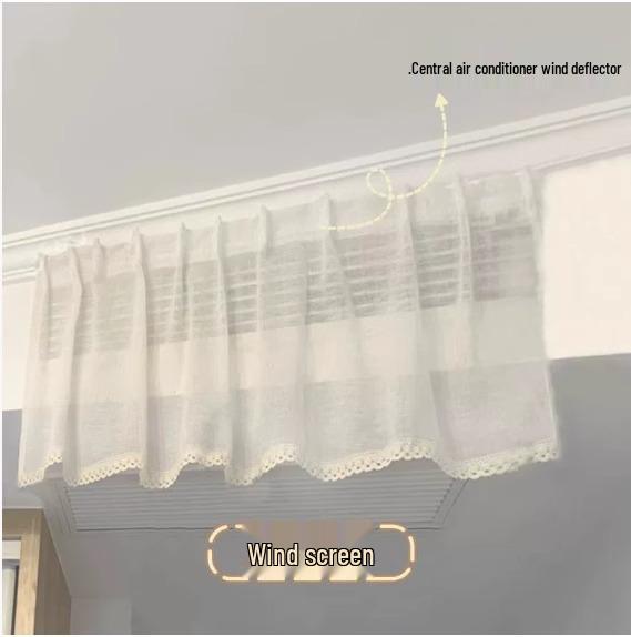 

Central Air Conditioner Windproof Baby Curtain and Dust Cover Airflow Curtain