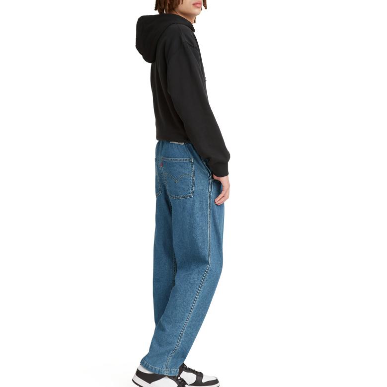 Levis SS22 Solid Color Loose Fit Casual Elastic Denim Pants Men Bottoms Blue A2043-0001