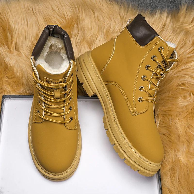 High Boots Men Casual Sneakers Work Shoes Mens Ankle Boots Leather Booties Man Brown Boot Dress Booty Man Free Delivery Shoes