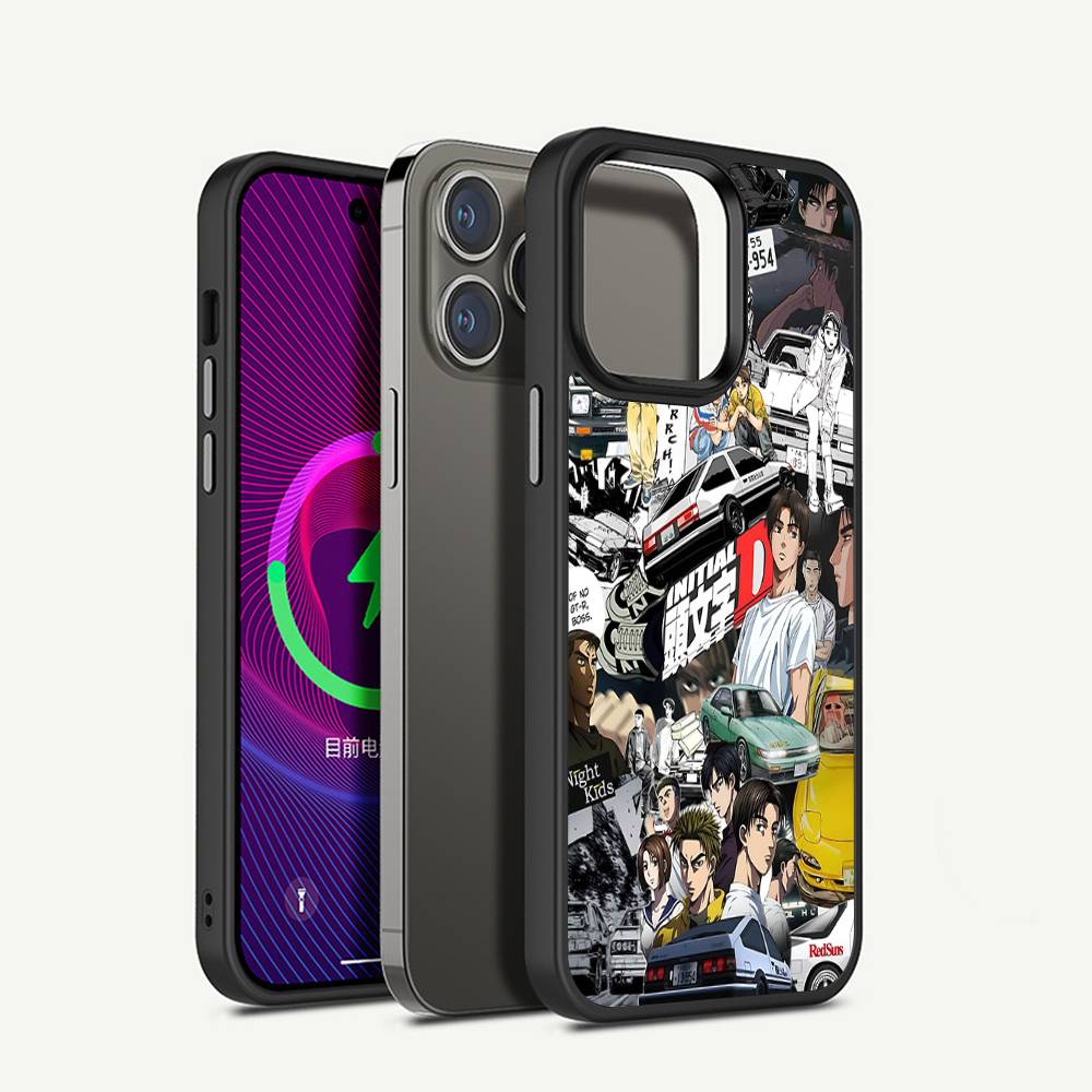 Road Racing Anime I-Initial D Phone Case For IPhone 17 16 15 14 13 12 11 Pro Max For Magsafe Wireless Charger Cover