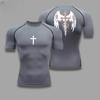 Magliette a Compressione Asciugatura Rapida Faccia Tesa, Magliette Sportive per Fitness all'Aperto, Traspiranti Leggere per Corsa Fitness, Sport, Ecc