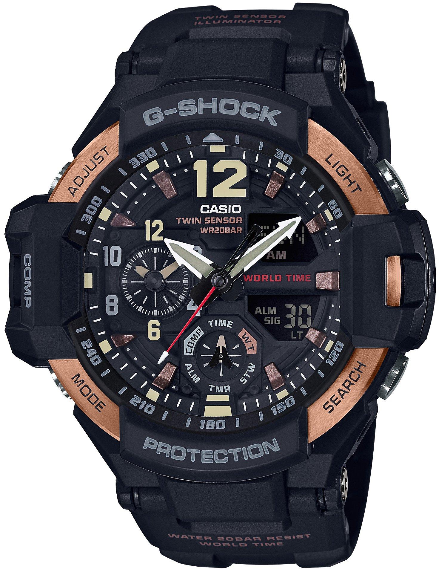 

Годинник Вінтажний Чорний Золотий Gravity Master Чорний [Casio] G-Shock & GA-1100RG-1AJF