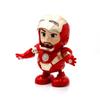 Vibrant Dance Iron Man Action Figure Toy With Led Flashlight And Sound Features