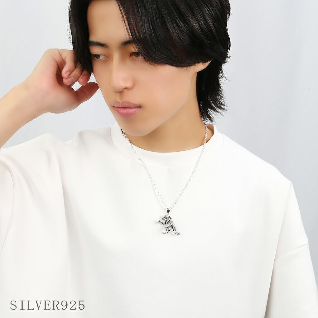 Gin no Alien Pendant No Silver Xenomorph 3D [Shinjuku Kura] Top, Charm, Chain, 925, Statue, Monster, Sci-Fi, Horror, Movie, Men's