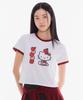 Seupao [Sanrio Characters] Ringer Crop Short Sleeve T-Shirt (Red)_Sprlg37U02