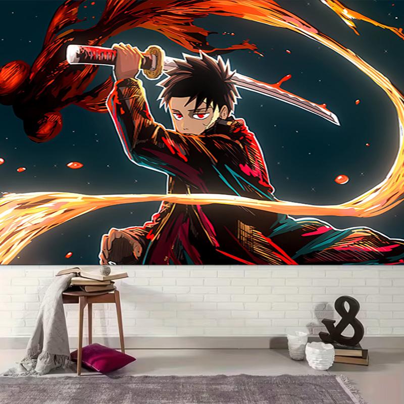 1pc Cool Anime K-Kagurabachi Tapestry, Living Room, Bedroom, Office, Party Decor, Ideal Festive Gift