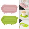 Silicone Pot Lid Holder Mat 17.5x9.5cm Trivet for Hot Dishes Practical Cute Shape Pan Pot Cover Lid Rack Keep Tidy Versatile