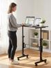 Standing Desk Adjustable Height Small Computer Desk with Wheels for Home Office