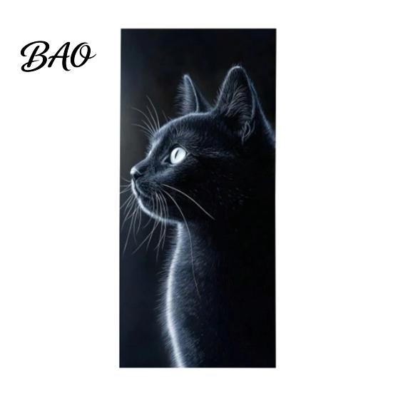 Gráficos de Contenedor de Basura Impermeables Pegatina de Cubo de Basura de Animales de Dibujos Animados, Calcomanía de PVC Autoadhesiva Colorida, Pegatinas Lindas Creativas para Decorar Gato