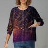 Dámské ležérní oblečení s dlouhým rukávem, jednořadové halloweenské oblečení s potiskem Cardigan Top oblečení Uniformy