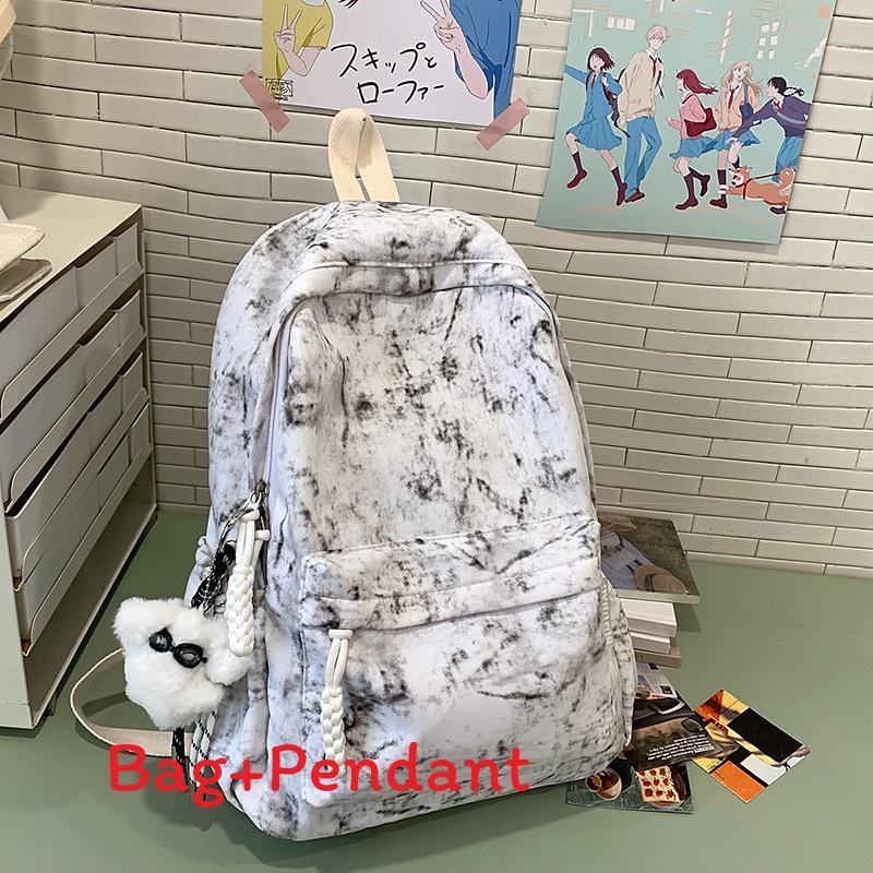 Print Casual Fashion Travel Nylon Backpack With Stitching Detail Teens For