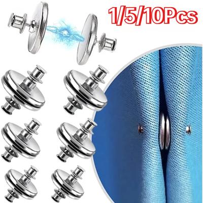Magnetic Curtain Button Clip Detachable Magnet Buckle For Curtain Light Leakage Prevention Button No-punching Buckle Home Decors