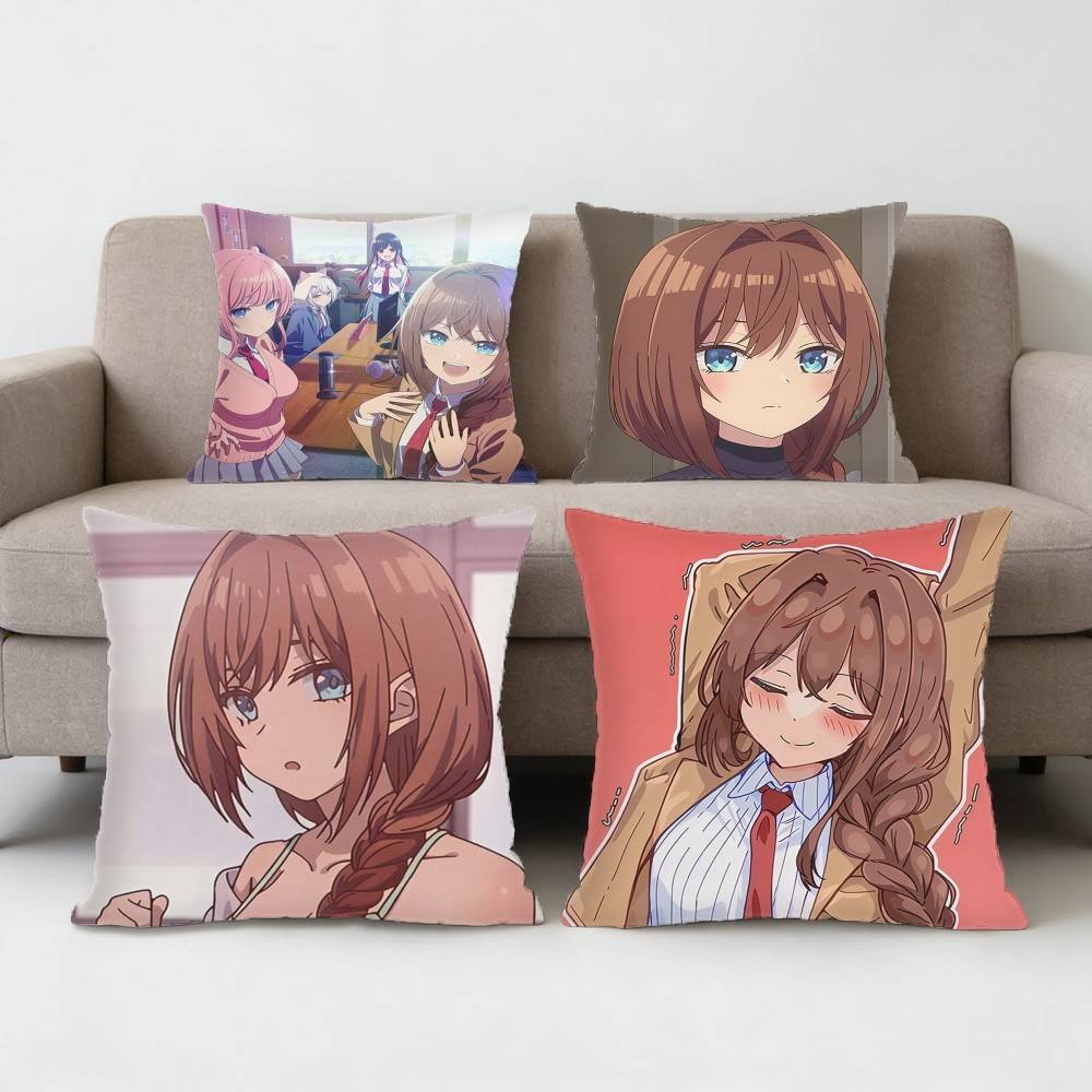 Tune in to The Midnight Heart Inohana Rikka Pillow Case Antidustmite Pillowcase Invisible zipper silky Sofa cover for bedroom