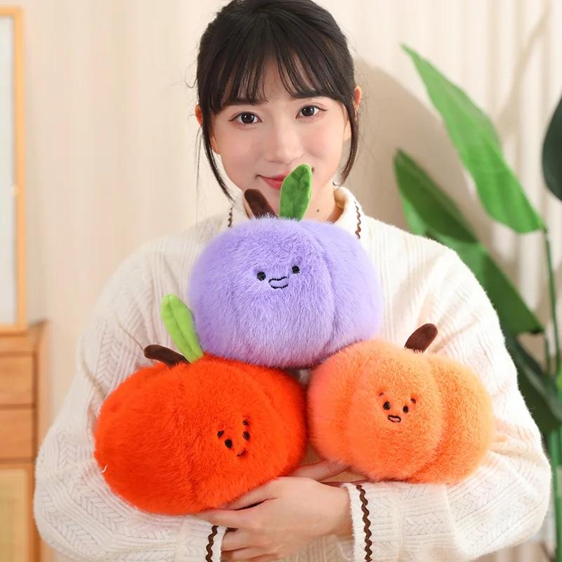Cartoon Orange Heidelbeere Kürbis Birne Persimmon Plüsch Kissen Hause Dekoration Plüsch Obst Stofftiere Puppe Kreative Geschenke