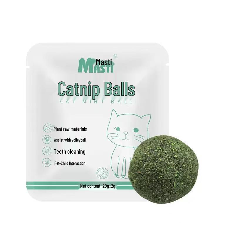 Rotatable Self-Adhesive Catnip Ball Toy: Anti-Lost Chew & Grind Cat Grass Stick