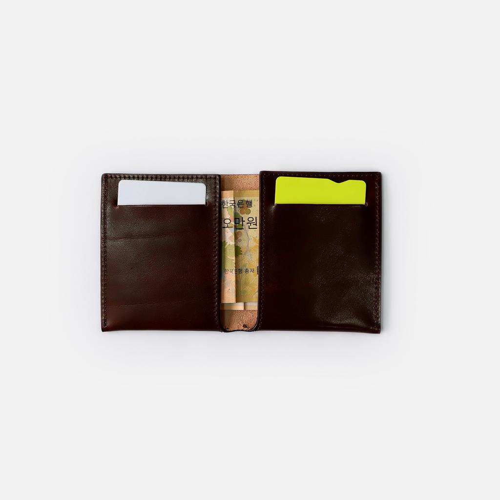 Cone Compact Wallet Dark Brown