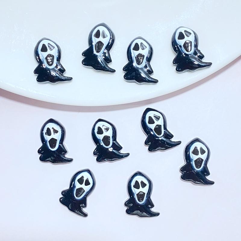20Pcs New Mini Cute Cartoon Halloween Series Flat Back Resin Cabochons Scrapbooking DIY Jewelry Craft Decoration Accessorie