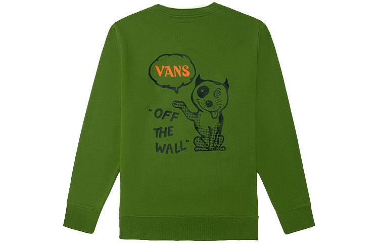 Vans Sweatshirts Unisex Avocado Green Crew Neck Moderate Regular VN0A5H76ZQW S