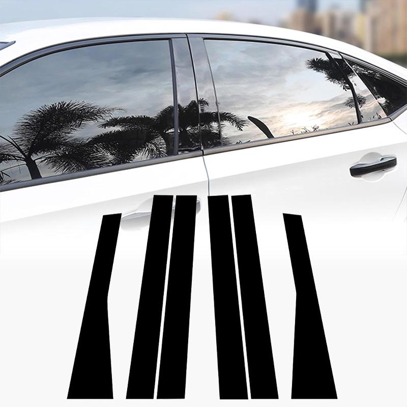 Car Door Window Pillar Post Trim Molding Cover B C Column Stickers Black Car Accessories for Jeep Grand Cherokee 2011-2021