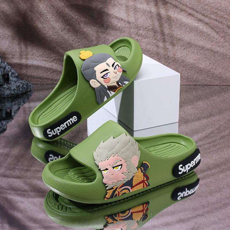 Boys Cartoon Versatile Slippers With Breathable Eva Material Ideal For Indoor And Wear Outdoor