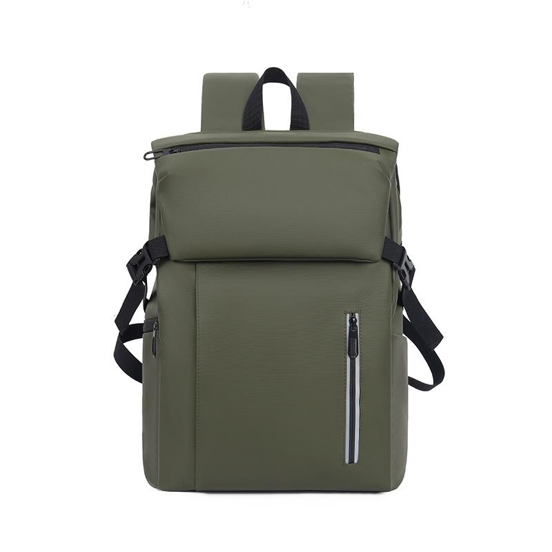 Minimalist Water-resistant Leather Backpack - Ideal for Men, Students, and Commuters