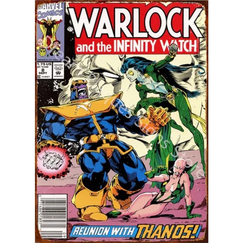 

Marvel Metal Wall Sign, Superhero Decor Plaque 15x30cm