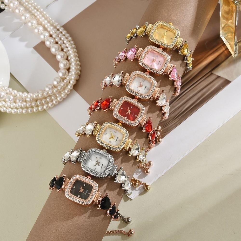 Heart-shaped Women's Bracelet Watches Precise Quartz Watch Diamond-studded Watches  Birthday Gift