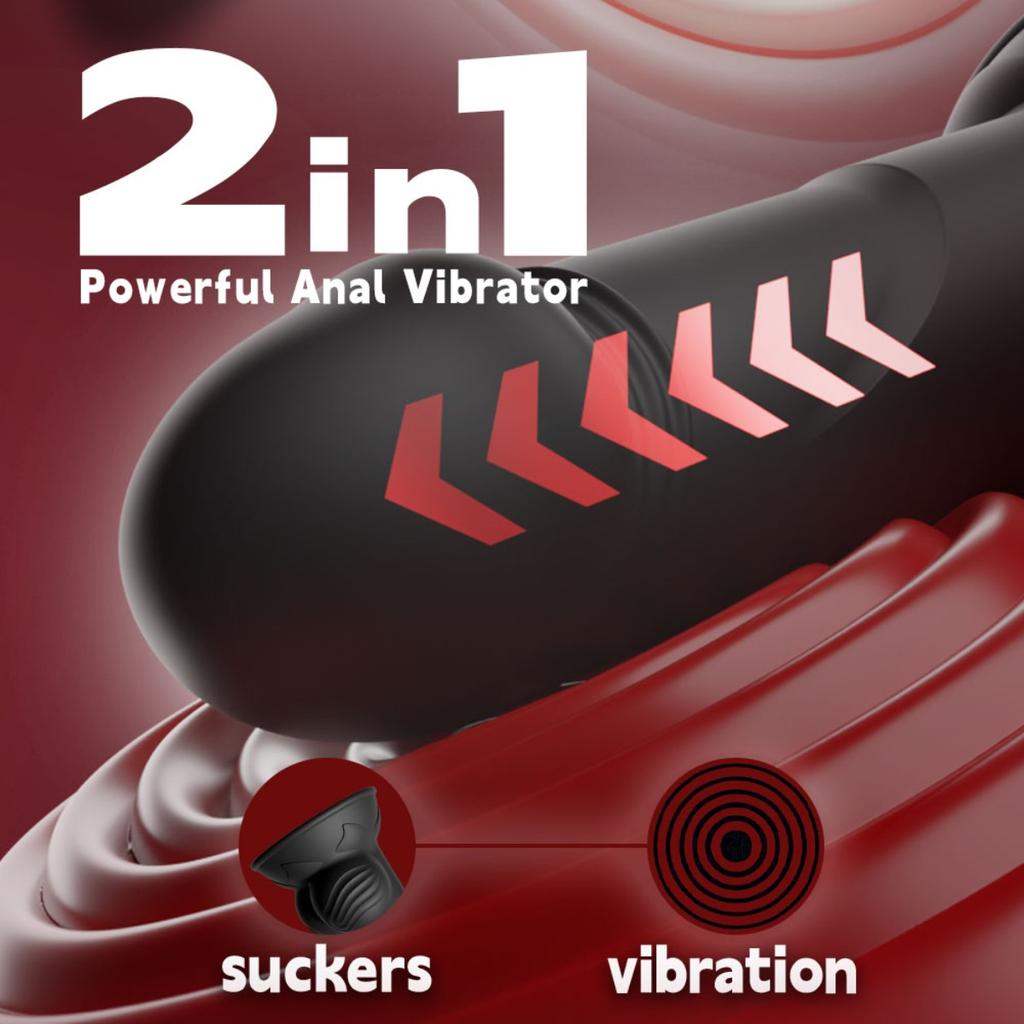 Male Thrusting Prostate Massager Vibrator for Men Gay Anal Plug Telescopic Butt Plug Female Sex Toy Adult Products Anal Vibrator