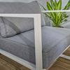 Wilsa Garden "Lima" White Aluminum Low Garden Lounge