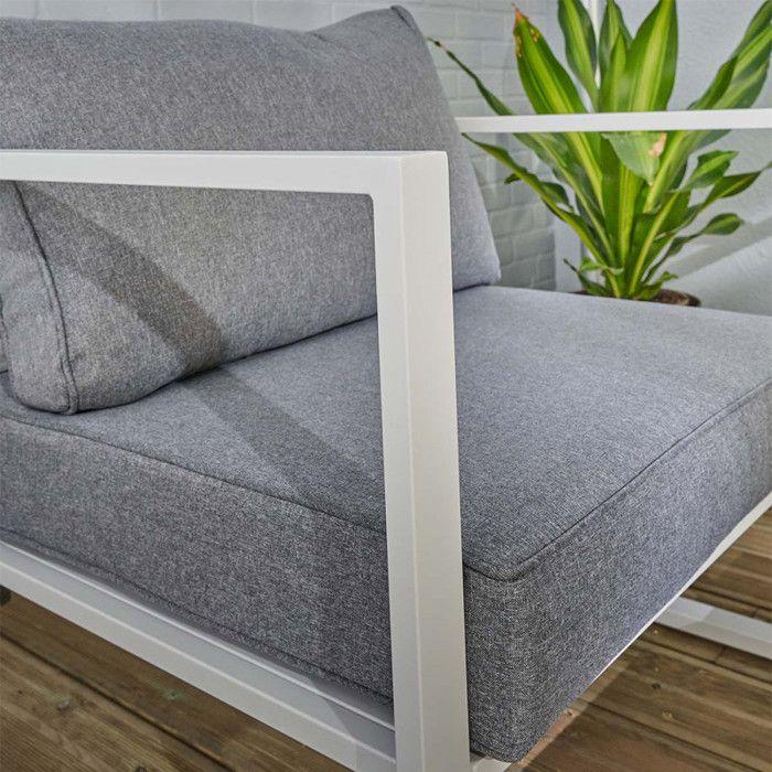 Wilsa Garden "Lima" White Aluminum Low Garden Lounge