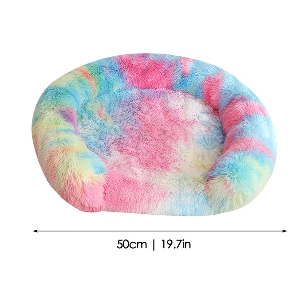 

Heated Pet Bed Adjustable Temperature Control Cat Heating Pad USB Round Kitty Heating Bed Soft Electric Cat Bed With 5 Timers зелёный