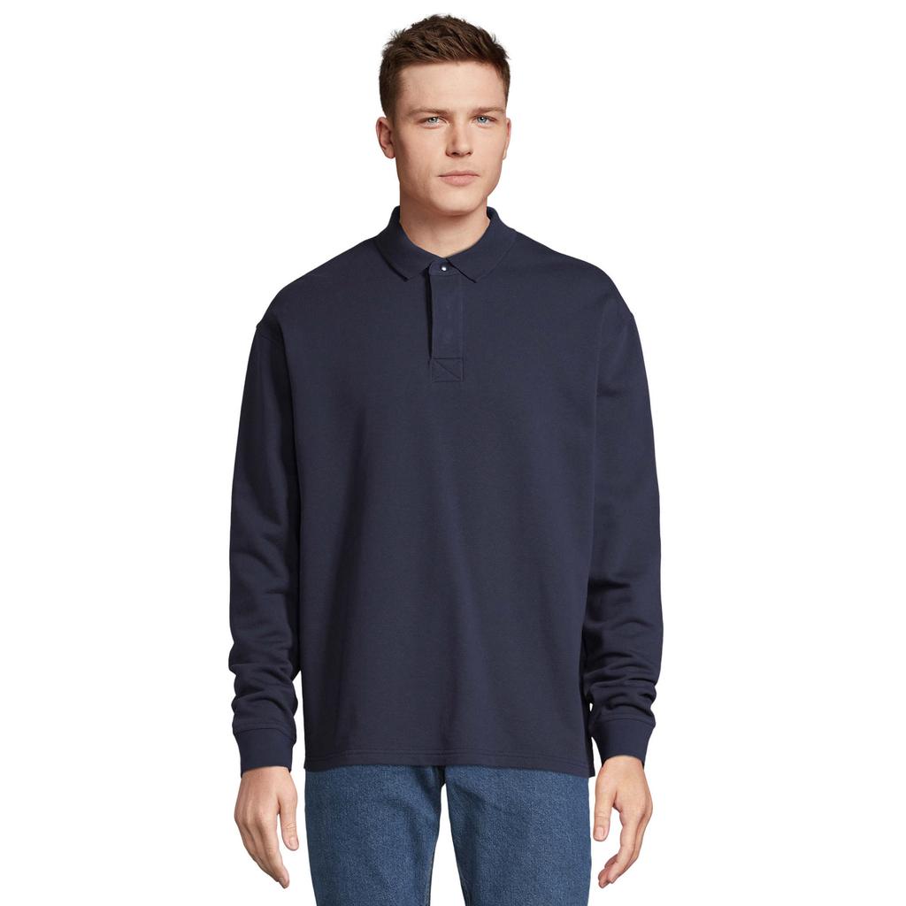 Unisex Adult Heritage Polo Neck Sweatshirt