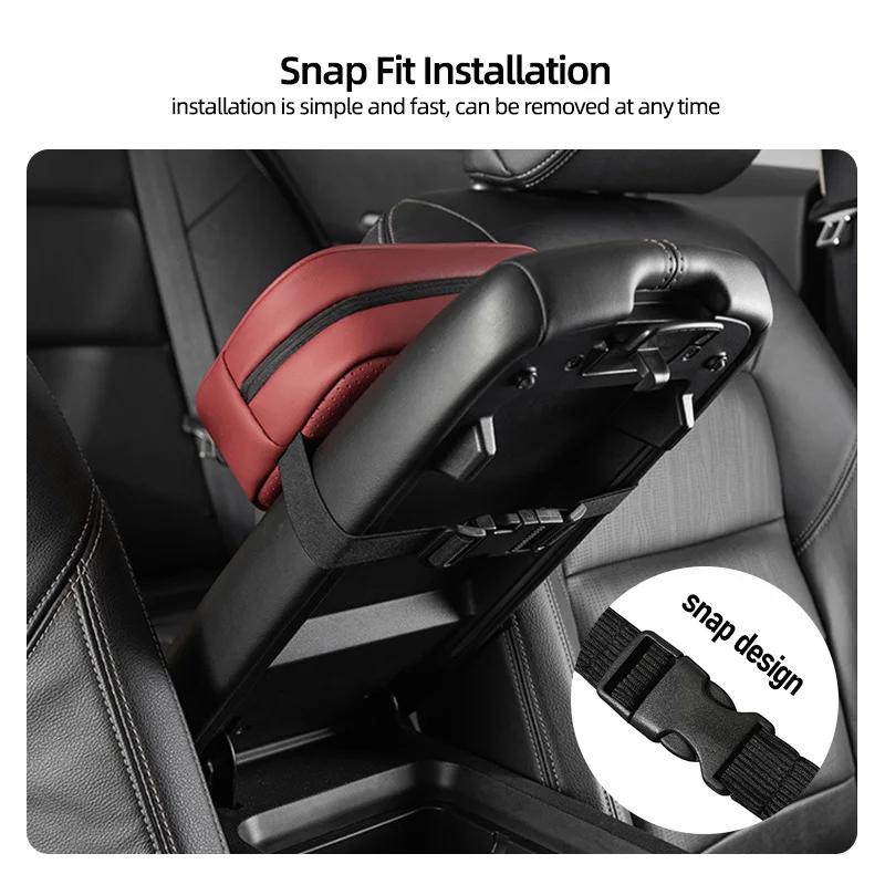 For Jeep PU Leather Car Tissue Box Armrest Paper Towel Storage Bag For Jeep Grand Cherokee Wrangler JK Gladiator Compass Rene
