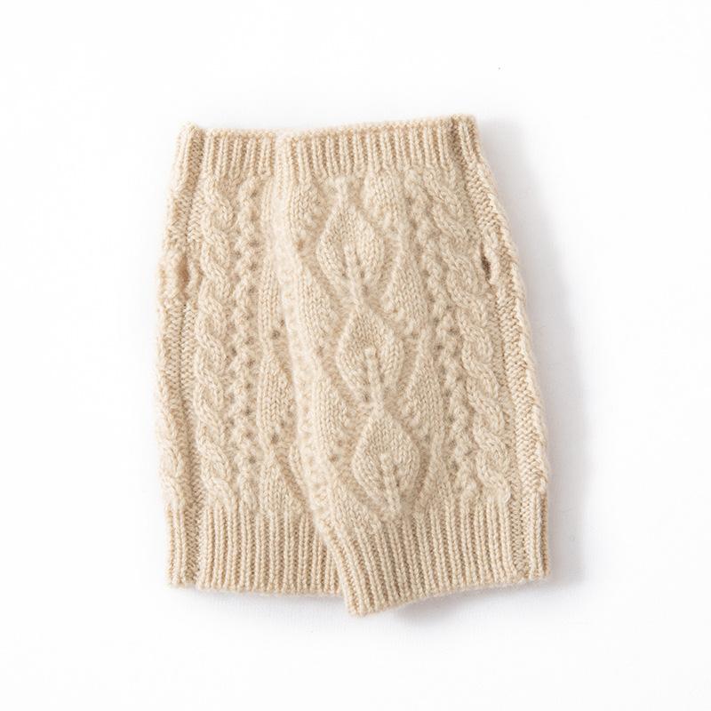 Перчатки из чистого кашемира, новый стиль, теплые и плотные, морозостойкие, жаккардовые, модные вязаные перчатки one size