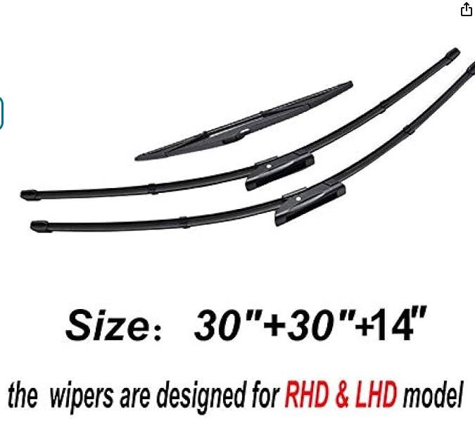 

For Citroen C4 Grand Picasso/C4 Picasso 08-2013 Wiper Wipers C4 Picasso 08-2013 30 inch + 30 inch + 14 inch