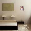 Metal Wall Art Poster Golden Long Hair White Tank Top Beauty Party Decor
