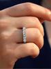 925 Silver Round Zircon Shiny Gorgeous Rings For Women Engagement Wedding High Quality Fine Jewelry