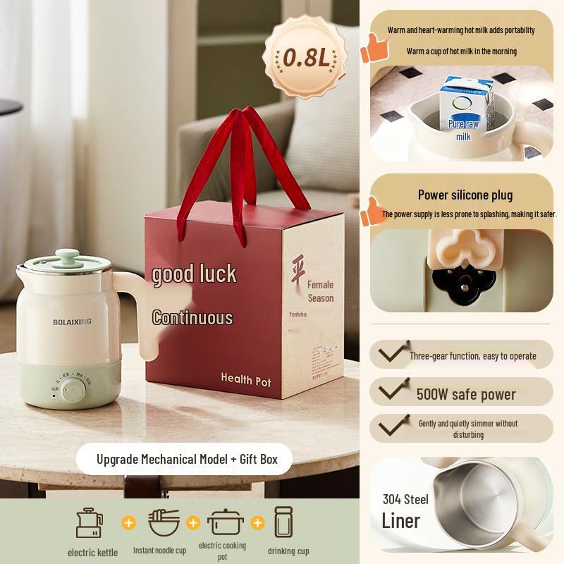 

Portable Multi-functional Wellness Kettle and Tea Stewing Set: Automatic Flower Tea Pot with Gift Box Spout Style