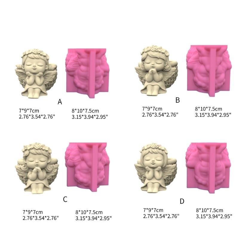 Cute Doll Girl Series Succulent Flower Pot Mould Gypsum Concrete Crystal Epoxy Resin Mold Flower Vase Silicone Mold