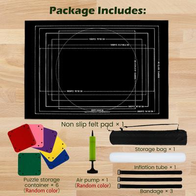 Puzzles Pad Jigsaw Roll Felt Mat Playmat Puzzles Blanket For Up To 2000 Pcs Puzzle Accessories New Portable Mat with Felt Saver