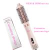 B2B  Electric Curling Hair Comb 4 PTC Heating Strips Brushless Motor 1300W ODM Custom Logo Ceramic Handle 3-Temperature
