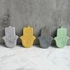 2-Chamber Palm Silicone Mold  Hand Cement Aromatherapy Bracket Tray DIY Concrete Coaster Handicraft Mold