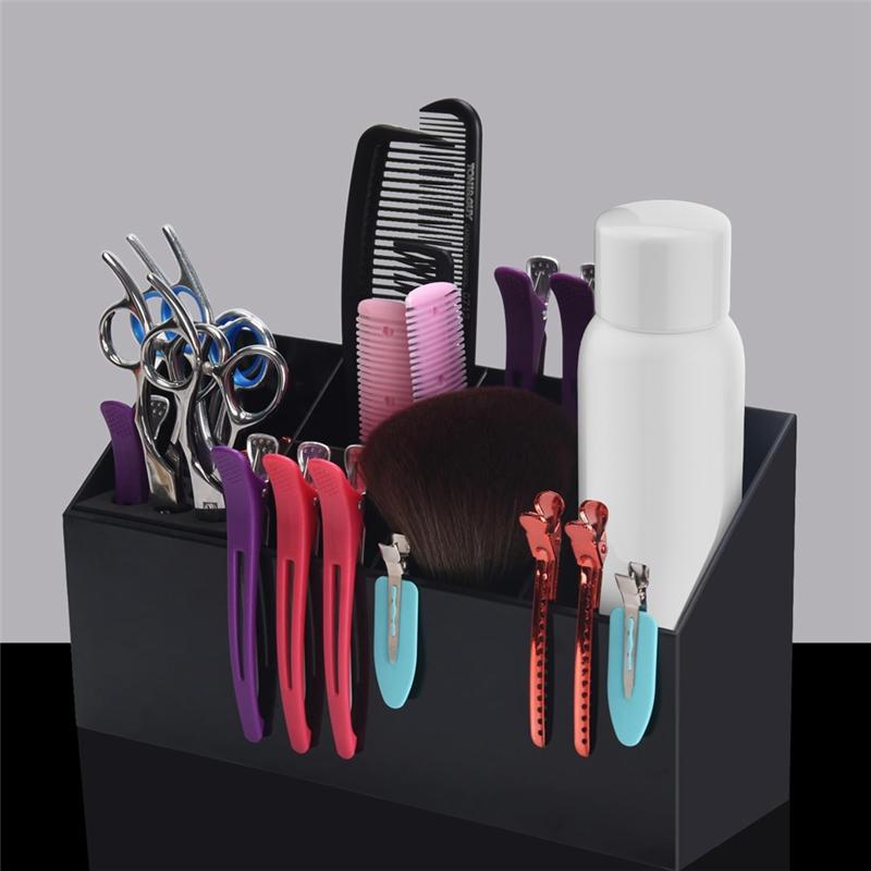 A95I-Hair Scissors Large Storage Box, Shear Holder For Hair Salon, Scissor Holder, Hairdressing Combs Clips Scissors