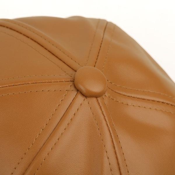Premium Quality Unisex Women Soft Faux Leather Baseball Cap For Biker Outdoor Use