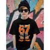 Fashion Children Funny 67 Meme Number Six Seven Print Short Sleeve Children T-Shirt Boy and Girl T-Shirts Round Neck Top Clothes