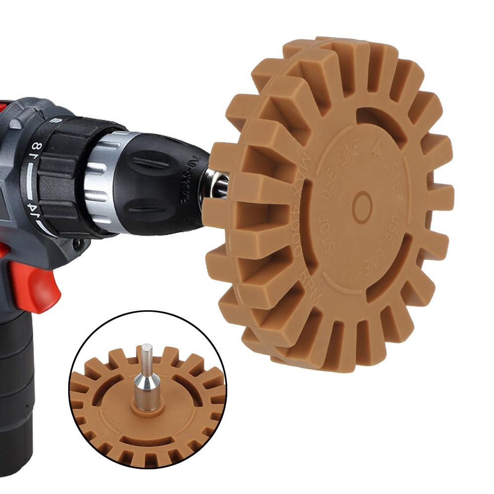 Auto Repair Paint Tool 20mm Polishing Wheel Decal Remover 1/4" Shank Rubber Eraser Whee For Car Glue Stickers And Decals