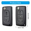 Plastic Key Fob Cover Case Replacement 2/3 Button Shell for C4 C5 2005-2011 Vehicles Comfort Grip Easy Installation